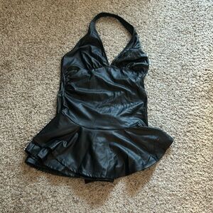 Pleather romper